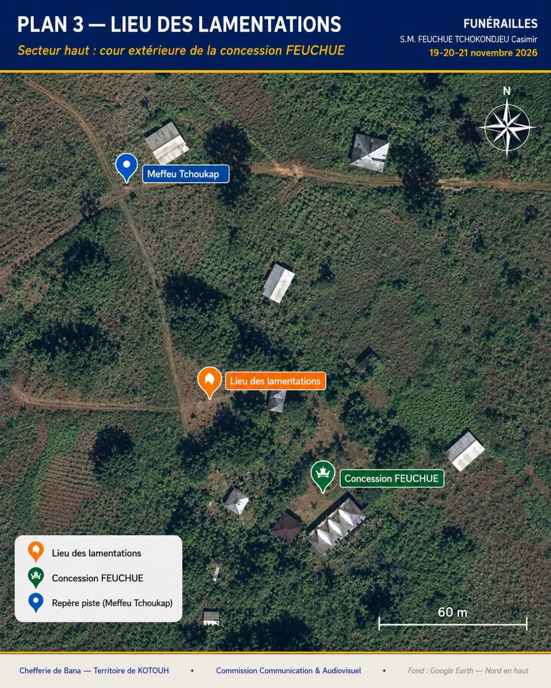 Plan du secteur haut : lieu des lamentations et concession